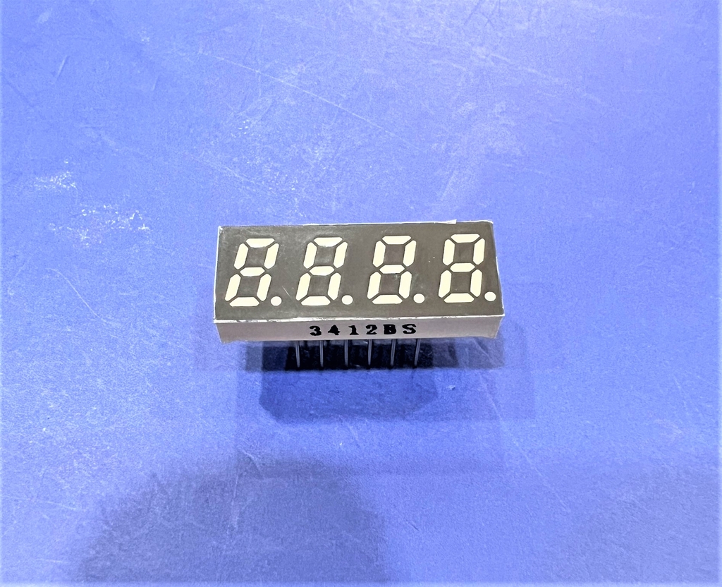 Led 7 đoạn 4 số 0.31inch 3412BS Anode Dương Chung màu Đỏ Red Led - Ảnh 2