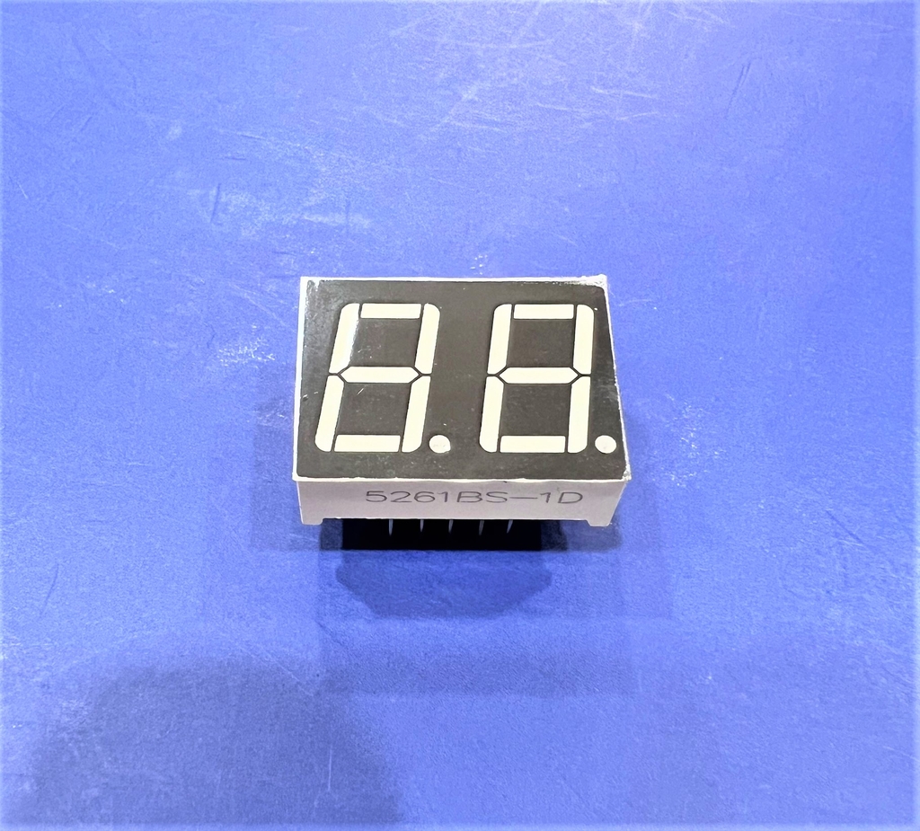 Led 7 đoạn 2 số 0.56inch 5261BS-1D Anode Dương Chung 10 chân màu Đỏ Red Led - Ảnh 2