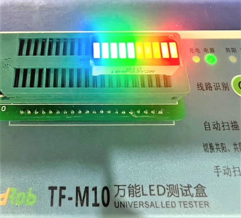 Led 10 thanh báo dung lượng pin B10 1B4PG3Y2R Anode Dương chung 4 màu